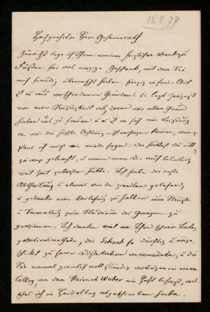 Brief von Paul Du Bois-Reymond an Franz Ernst Neumann. Tübingen, 15.2.1879