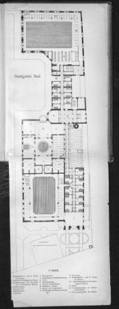 Stuttgarter Bad. I. Stock. Grundriss