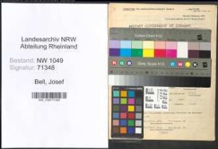 Entnazifizierung Josef Bell , geb. 08.03.1906 (Landarbeiter)