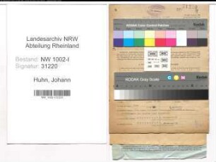 Entnazifizierung Johann Huhn, geb. 14.05.1892 (Arbeiter)