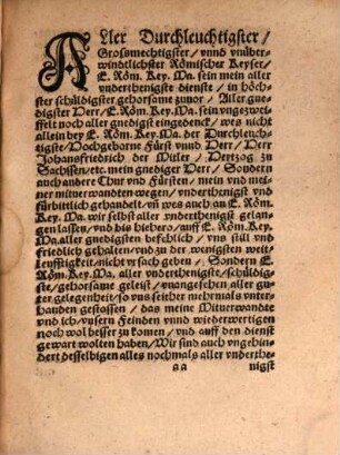 Copey Was Wilhelm von Grumbach an die Röm. Key. Ma. geschrieben den 13. Januarij Anno 1566.