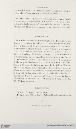 Ernennungen
