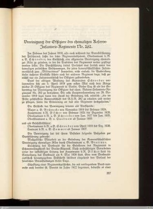 Vereinigung der Offiziere des ehemaligen Reserve-Infanterie-Regiments Nr. 262