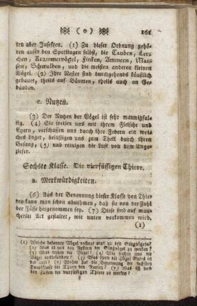 Sechste Klasse. Die vierfüssigen Thiere.