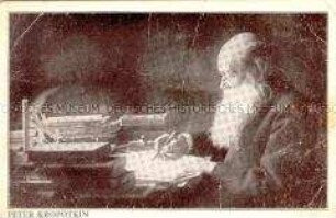 Pjotr Kropotkin am Schreibtisch