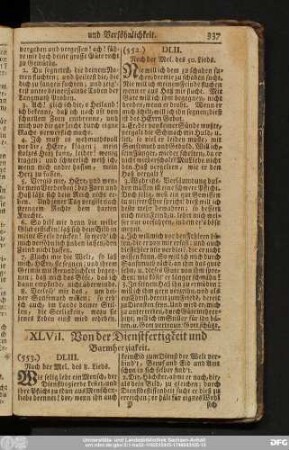 XLVII. Von der Dienstfertigkeit und Barmherzigkeit.