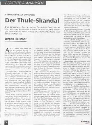 Atombomben auf Grönland: Der Thule-Skandal