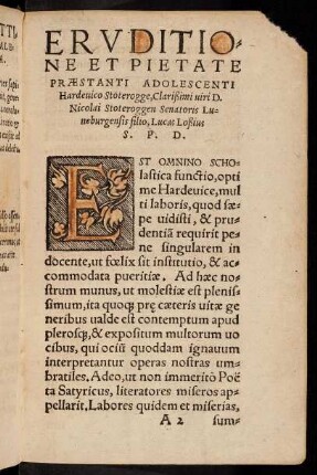 2r-6v, Epistola Nuncupatoria