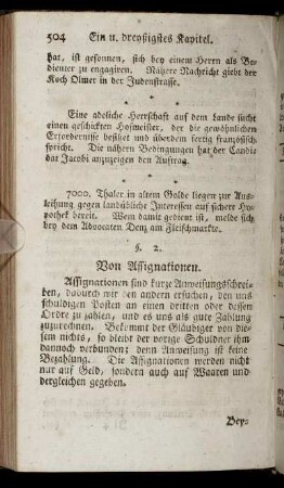§ 2. Von Assignationen.