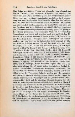 297-300 [Rezension] Rauschen, Gerhard, Grundriß der Patrologie
