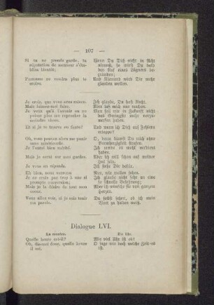 Dialogue LVI. La montre. Die Uhr.