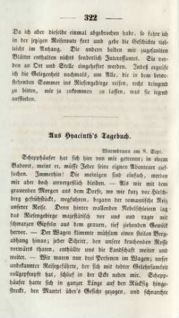 Aus Hyacinth's Tagebuch