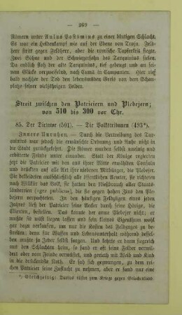 85. Der Dictator (501). - Die Volkstribunen