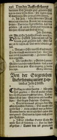 [10. Cap.] Von der Siegreichen Aufferstehung unsers Heylandes Jesu Christi.
