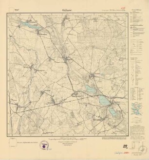 2155 (alte Nr.: 772) Gülzow, Meßtischblatt (4cm - Karte)