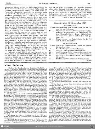 Steuertermine für September 1928