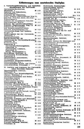 Erläuterungen zum umstehenden Stadtplan