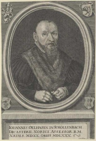 Bildnis des Iohannes Oelhafen