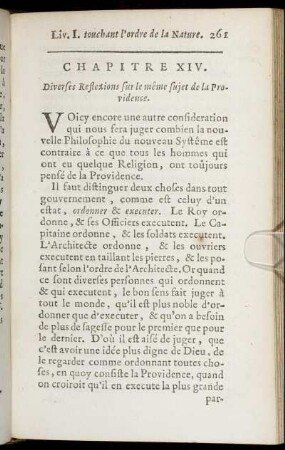 Chapitre XIV. Diverses Reflexions sur le même sujet de la Providence.