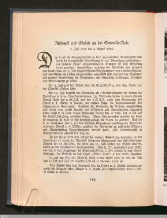 Ruhezeit und Einsatz an der Souville-Nase