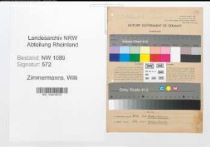 Entnazifizierung Willi Zimmermanns , geb. 01.01.1919 (Polizeibeamter)
