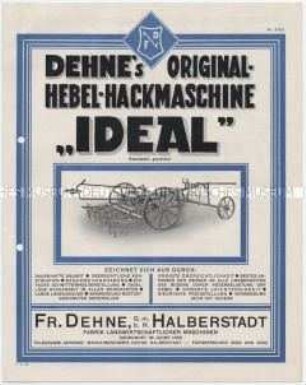 Hebelhackmaschine "IDEAL"