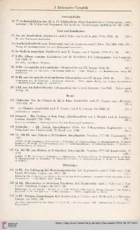 3. Dekorative Graphik (Nr. 94 - 212)
