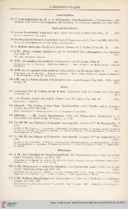 3. Dekorative Graphik (Nr. 94 - 212)