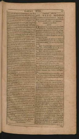 Caput XXIII. De Vero Modo Communicationis Majestatis, unioni correspondente, sicut scilicet vis lucendi & urendi, per unionem communicatur ferro ignito