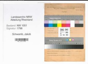Entnazifizierung Jakob Schwamb , geb. 30.06.1889 (Schlosser)
