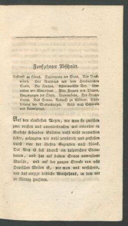 Funfzehnter Abschnitt.