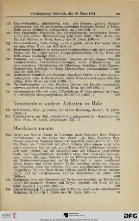 Musikinstrumente (Nr. 334-336)