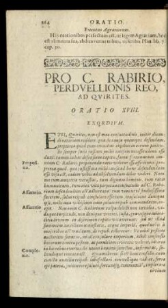 Pro C. Rabirio, Perduellionis Reo, Ad Quirites. Oratio XVIII.