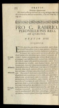 Pro C. Rabirio, Perduellionis Reo, Ad Quirites. Oratio XVIII.