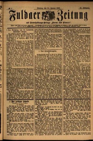 Ausgabe vom Montag, den 13. Januar 1896.