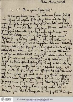 Brief vom 21.08.1908