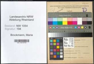 Entnazifizierung Maria Brockmann , geb. 08.09.1902 ()
