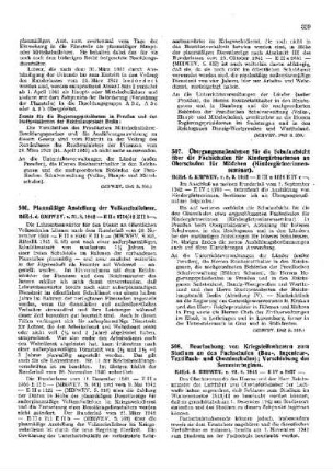 Übergangsmaßnahmen für die Schulaufsicht über die Fachschule für Kindergärtnerinnen an Oberschulen für Mädchen (Kindergärtnerinnenseminar) : [Amtliche Erlasse] ; [Amtlicher Teil]