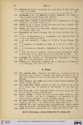 6. Iran (Nr. 1337 - 1452)