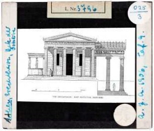 Athen: Erechtheion, Rekonstruktion der Ostseite