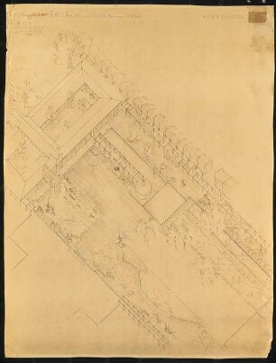 Reichsgartenschau 1938, Essen: Gartenhof perspektivische Ansicht (Vogelschau)