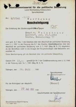 Weizsäcker, Ernst von