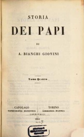 Storia dei Papi, 4