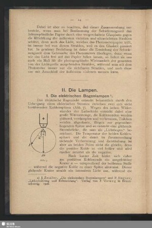 II. Die Lampen