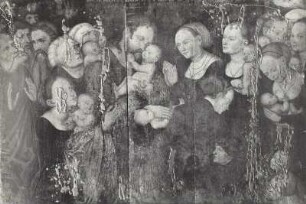 Epitaph des Bürgermeisters Johann Unruh (gest. 1556), Darstellung Christi als Kinderfreund