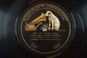 Arie des Grafen Luna ("hres Auges himmlisch Strahlen") : aus "Troubadour", II. Akt / von Verdi
