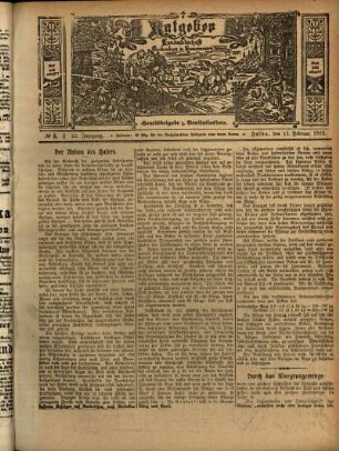 Ausgabe vom Sonntag, den 11. Februar 1912.