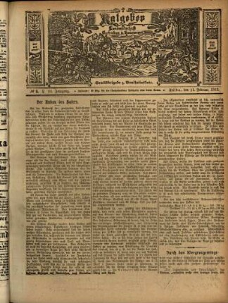 Ausgabe vom Sonntag, den 11. Februar 1912.