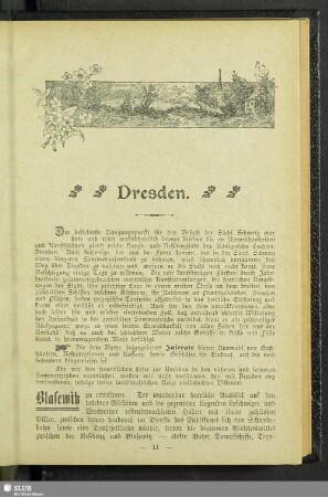 [Sommerfrischen und Touren]