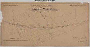 Birlinghoven, Bahnhof: Erweiterung der Gleisanlagen.